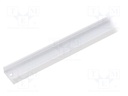 Profiles for LED modules; surface; white; L: 2m; aluminium