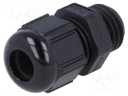 Cable gland; M12; IP68; Mat: polyamide; black; UL94V-2