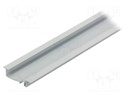 Profiles for LED modules; recessed; white; L: 1m; aluminium