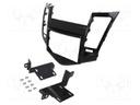 Radio mounting frame; Chevrolet; 2 DIN; black gloss