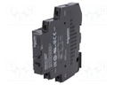 Relay: solid state; Ucntrl: 4÷32VDC; 6A; 24÷280VAC; DIN; 12mm; IP20