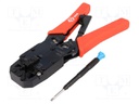 Tool: for RJ plug crimping