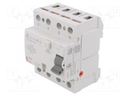 RCD breaker; Inom: 16A; Ires: 30mA; Poles: 4; 230/400V; DIN; IP20