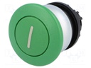 Switch: push-button; Stabl.pos: 1; 22mm; green; Illumin: none; IP67