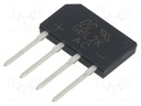 Bridge rectifier: one-phase; Urmax: 800V; Ifsm: 65A; GBJ2; If: 2A