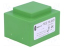 Transformer: encapsulated; 16VA; 400VAC; 24V; 666.6mA; IP00; 420g