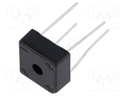 Bridge rectifier: single-phase; Urmax: 1kV; If: 3A; Ifsm: 50A; BR-3