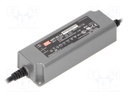 Power supply: switched-mode; LED; 60W; 24VDC; 14.4÷24VDC; 2.5A