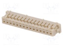 Plug; wire-board; female; DF13; 1.25mm; PIN: 15; w/o contacts