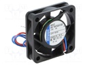 Fan: DC; axial; 24VDC; 40x40x10mm; 9m3/h; 22.1dBA; slide bearing