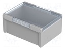 Enclosure: multipurpose; X: 284mm; Y: 364mm; Z: 160mm; BOCUBE; grey