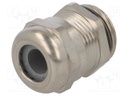 Cable gland; M20; IP68; Mat: brass; Body plating: nickel