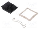 Heatsink: extruded; grilled; black; L: 35mm; W: 35mm; H: 9.5mm