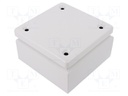 Enclosure: multipurpose; X: 150mm; Y: 150mm; Z: 80mm; KL; steel sheet