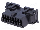 Connector: diagnostic OBD II; plug/socket; female; PIN: 16; 30V