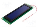 Display: LCD; graphical; 240x64; STN Negative; blue; 180x65x12.3mm