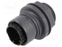 Connector: circular; socket; male; PIN: 22; w/o contacts; UL94V-0