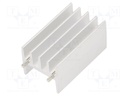 Heatsink: extruded; TO220; metallic; L: 16mm; W: 18.3mm; H: 32mm; raw