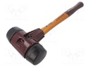 Hammer; 405mm; W: 150mm; 1.55kg; 60mm; round; rubber; wood; SIMPLEX