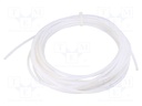 Connection lead; max.42bar; PTFE; 2mm; white; -70÷260°C