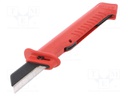 Knife; for cables; Tool length: 190mm; Blade length: 50mm