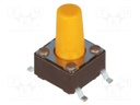 Microswitch TACT; SPST-NO; Pos: 2; 0.05A/12VDC; SMT; none; 3.2N