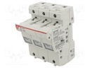 Fuse holder; cylindrical fuses; 14x51mm; Mounting: DIN; 50A; IP20