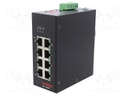 Switch Ethernet; unmanaged; Number of ports: 8; 9÷57VDC; DIN; RJ45