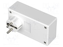 Enclosure: for power supplies; X: 65mm; Y: 120mm; Z: 40mm; white