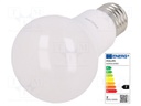 LED lamp; warm white; E27; 230VAC; 1521lm; 13W; 200°; 2700K