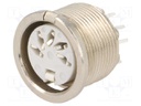 Socket; DIN; female; PIN: 5; Layout: 180°; THT; 34V; 2A; silver plated