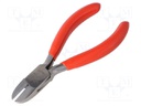 Pliers; side,cutting; PVC coated handles; Pliers len: 130mm