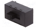 Switch: slide; Pos: 2; DPDT; 2A/250VAC; ON-ON; Mounting: THT