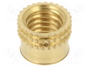 Threaded insert; brass; M8; BN: 37885; L: 8.3mm; MULTISERT®