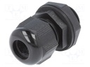 Cable gland; NPT1/2"; IP66,IP68; Mat: polyamide; black; Pcs: 10