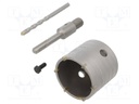 Hole saw; concrete,for wall,brick type materials; SDS-PLUS