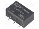 Isolated Board Mount DC/DC Converter, Regulated, ITE, 1 Output, 1 W, 12 V, 83 mA