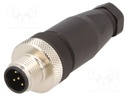 Plug; M12; PIN: 5; male; A code-DeviceNet / CANopen; for cable