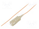 Optic fiber pigtail; OM2; SC/UPC; 3m; LSZH; Connector colour: grey