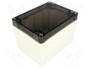 Enclosure: multipurpose; X: 90mm; Y: 120mm; Z: 80mm; 1554; grey; IP66