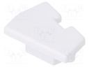 Cap for LED profiles; white; ABS; Application: EDGE10