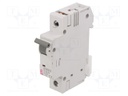 Circuit breaker; 230/400VAC; Inom: 0.5A; Poles: 1; DIN; Charact: C