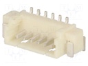 Socket; wire-board; male; 1.25mm; PIN: 6; SMT; 125V; 1A; tinned