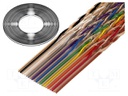 Wire: ribbon; 30x28AWG; 1.27mm; stranded; Cu; unshielded; PVC; 50V