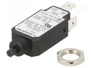 Circuit breaker; Urated: 240VAC; 48VDC; 10A; SPST; Poles: 1; screw