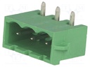 Pluggable terminal block; 5.08mm; ways: 3; angled 90°; socket