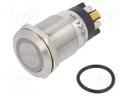 Switch: vandal resistant; Pos: 2; SPDT; 3A/220VAC; 5A/24VDC; IP65