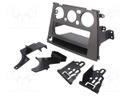 Radio mounting frame; Subaru; 1 DIN; grey