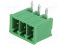 Pluggable terminal block; Contacts ph: 3.5mm; ways: 3; angled 90°