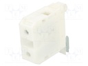 Splice terminal: rail; 4÷35mm2; ways: 1; terminals: 2; white; TS35